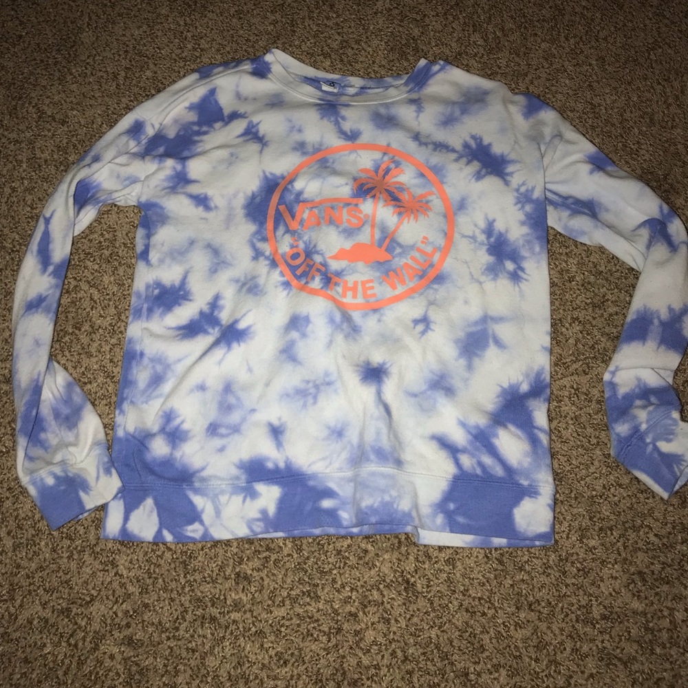Gently used Vans tie dye pull over hoodie